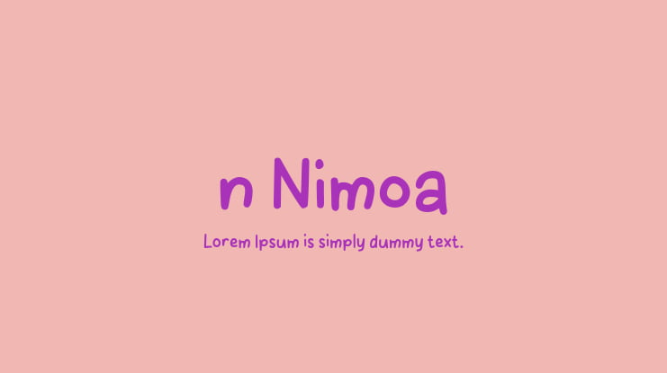 n Nimoa Font