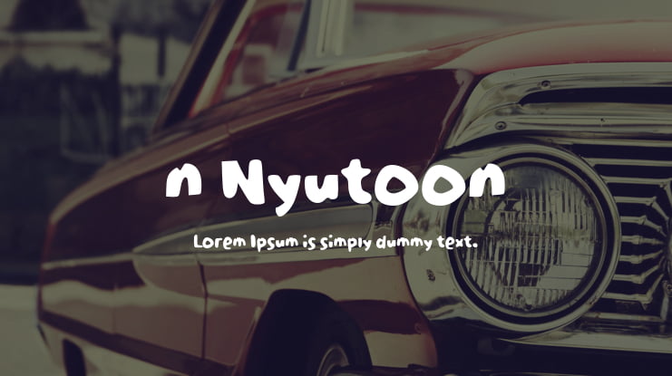 n Nyutoon Font