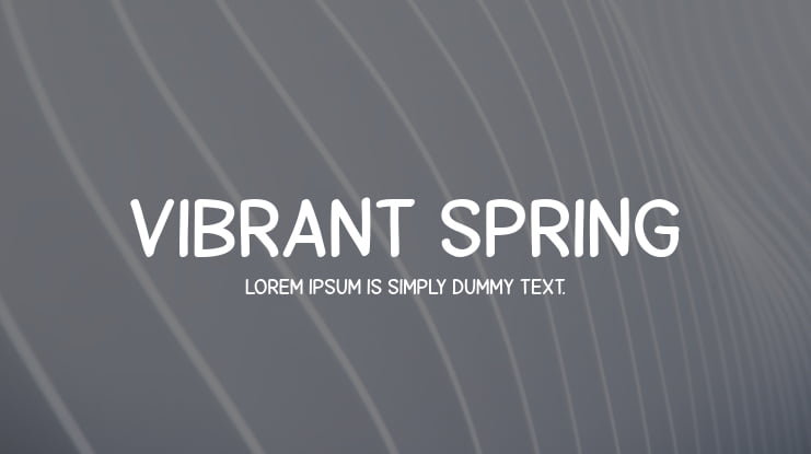 Vibrant Spring Font