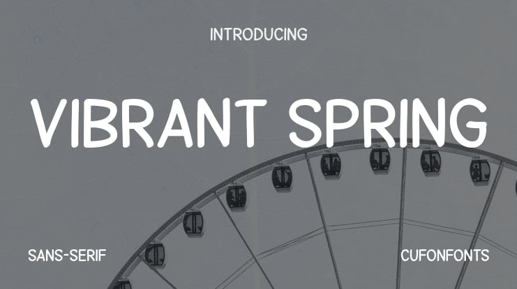 Vibrant Spring Font