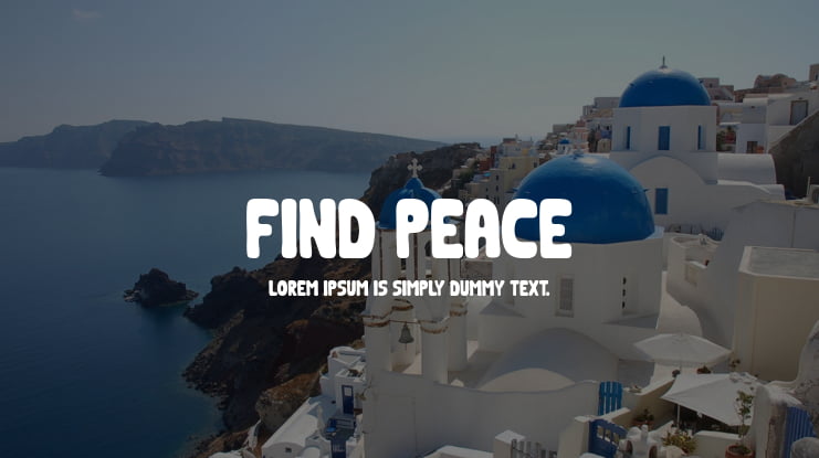 Find Peace Font