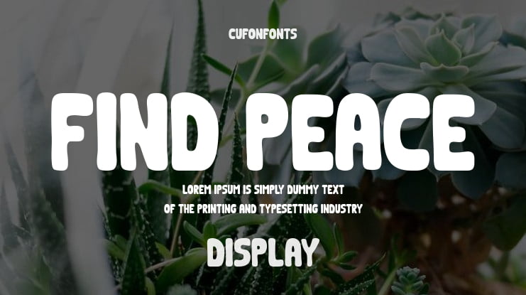 Find Peace Font