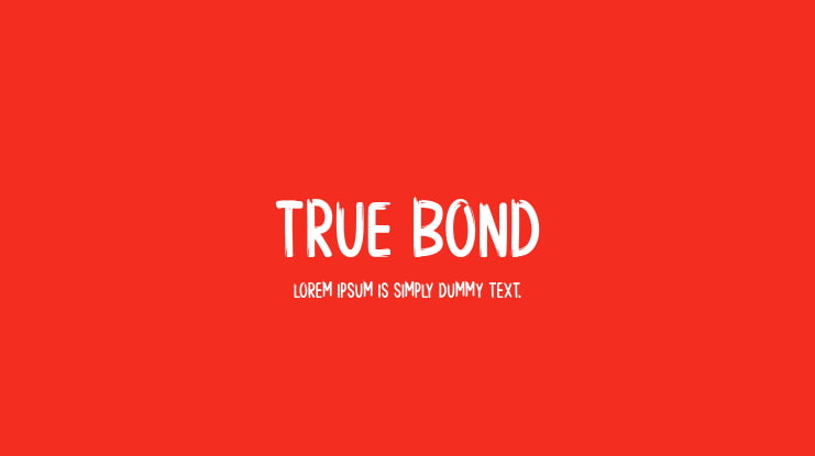 True Bond Font