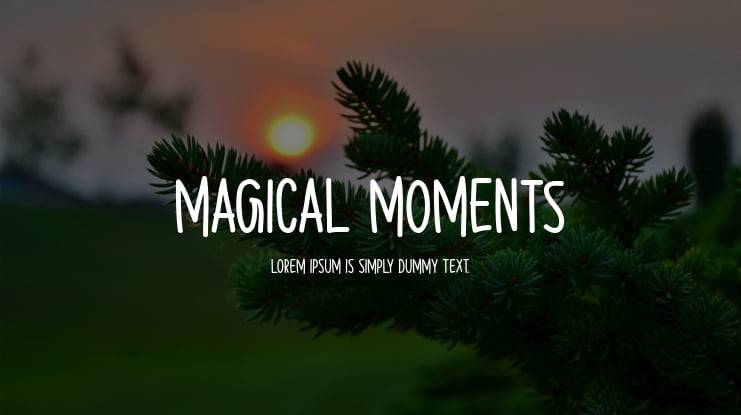 Magical Moments Font