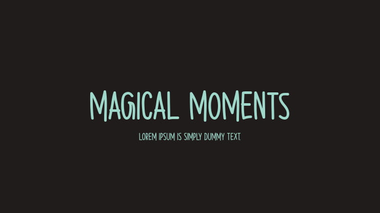 Magical Moments Font