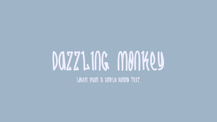 Dazzling Monkey Font Family