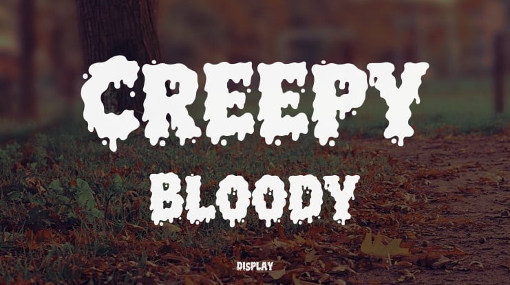 Creepy Bloody Font