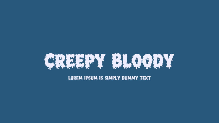 Creepy Bloody Font