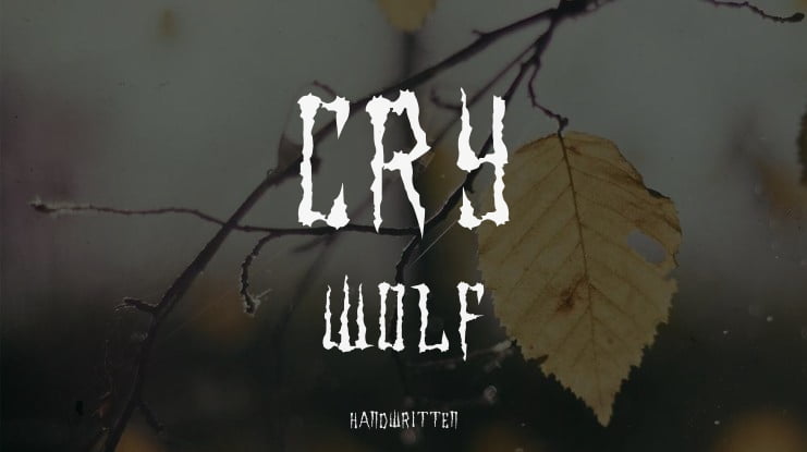 cry wolf Font