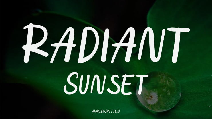 Radiant Sunset Font