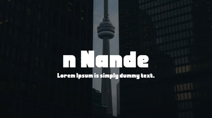 n Nande Font