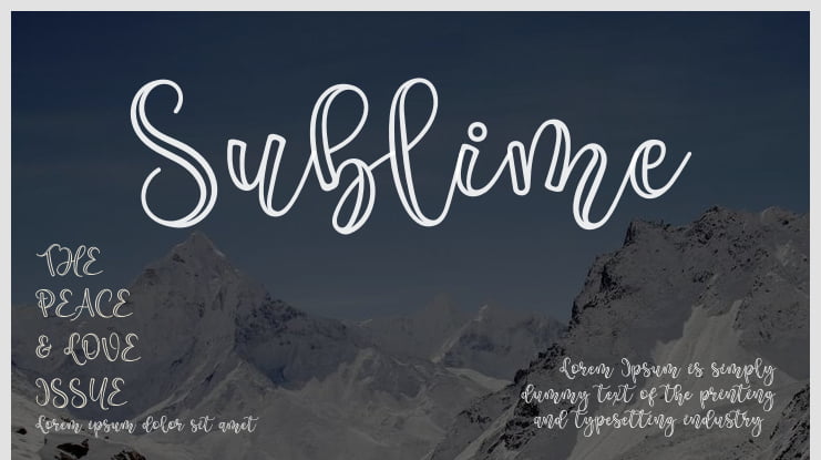 Sublime Font