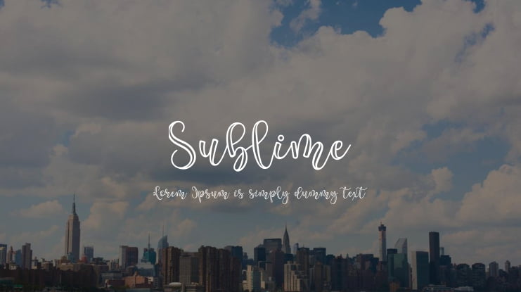 Sublime Font