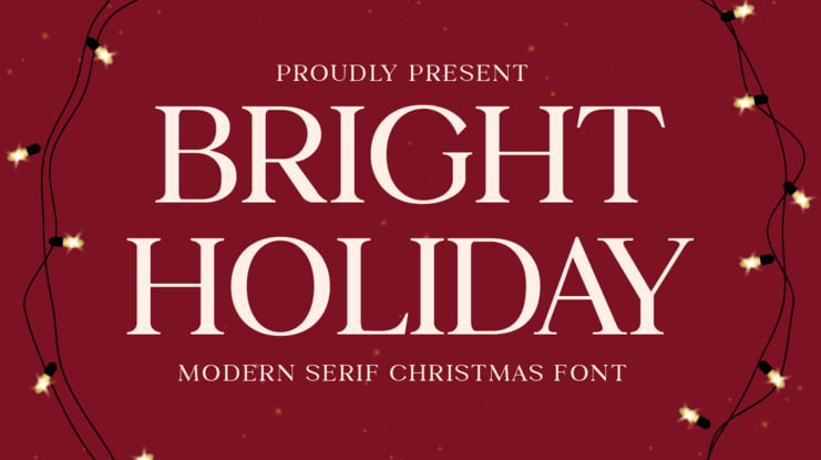 Bright Holiday Font