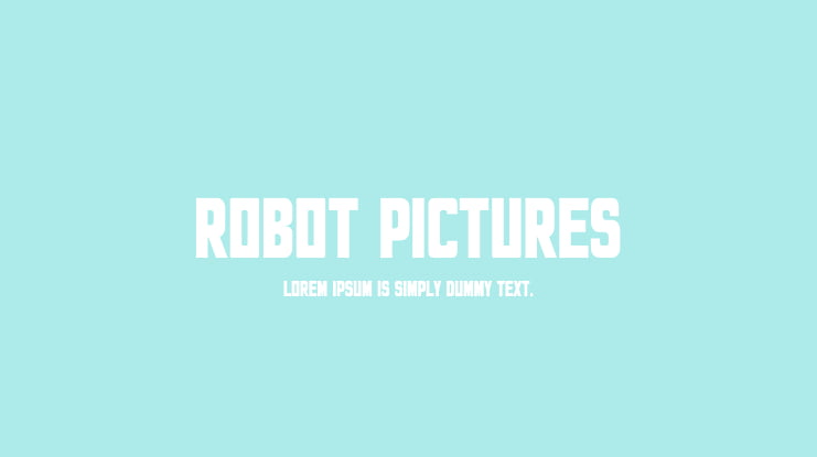 Robot Pictures Font