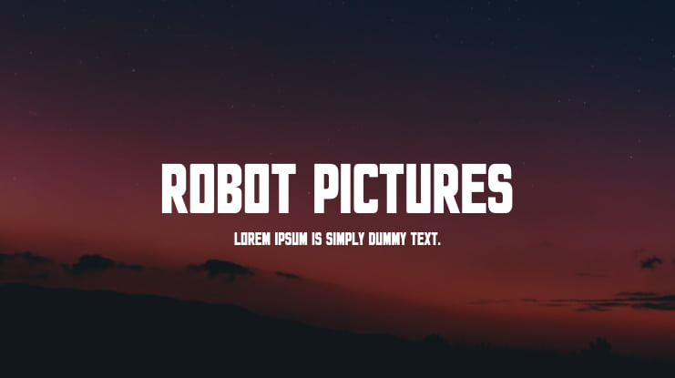 Robot Pictures Font