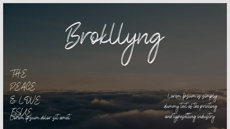 Brokllyng Font