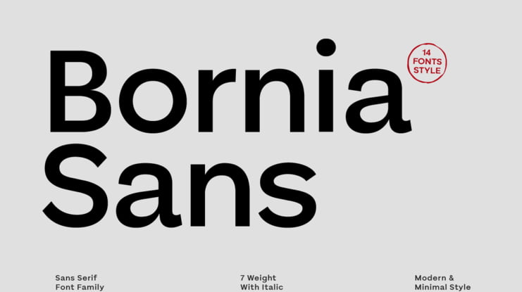 Bornia Sans Font Family