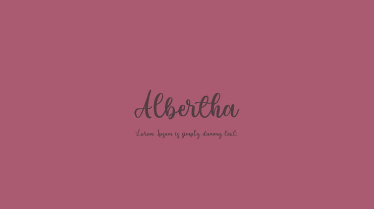 Albertha Font