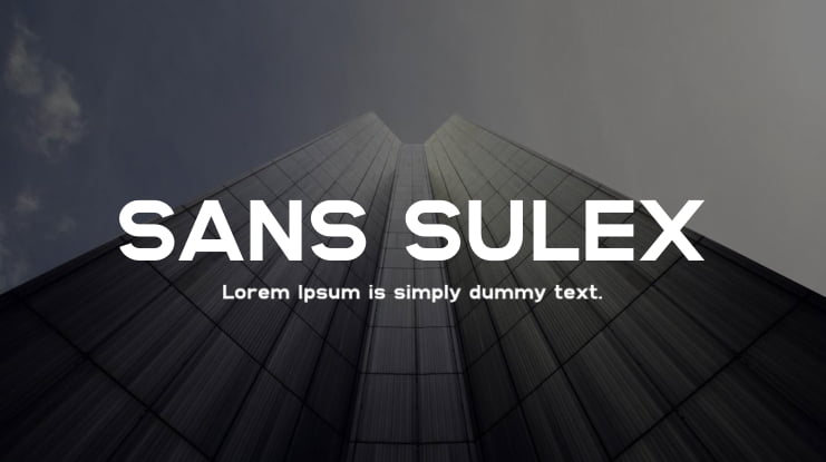 SANS SULEX Font