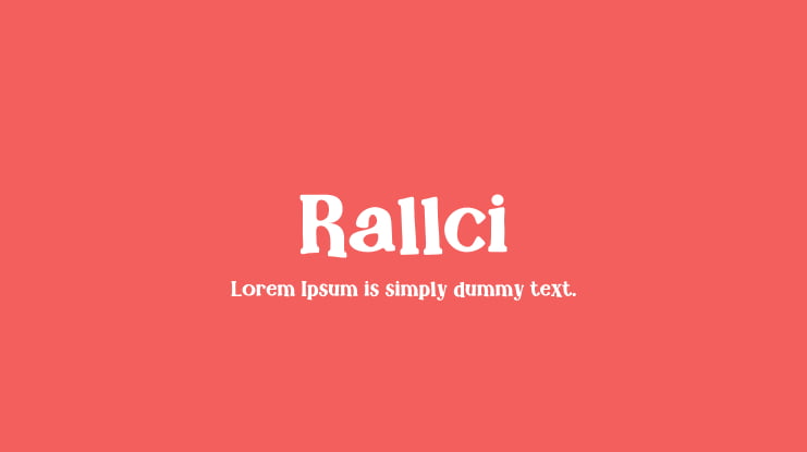 Rallci Font