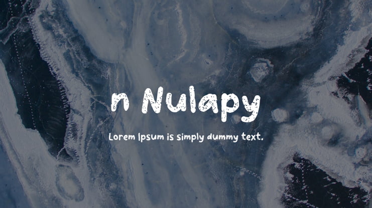 n Nulapy Font