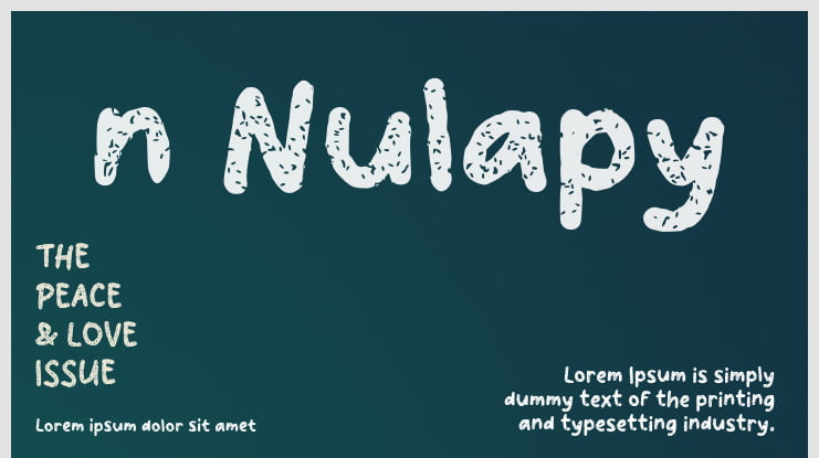 n Nulapy Font