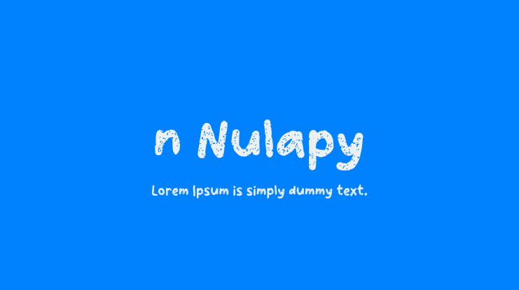 n Nulapy Font