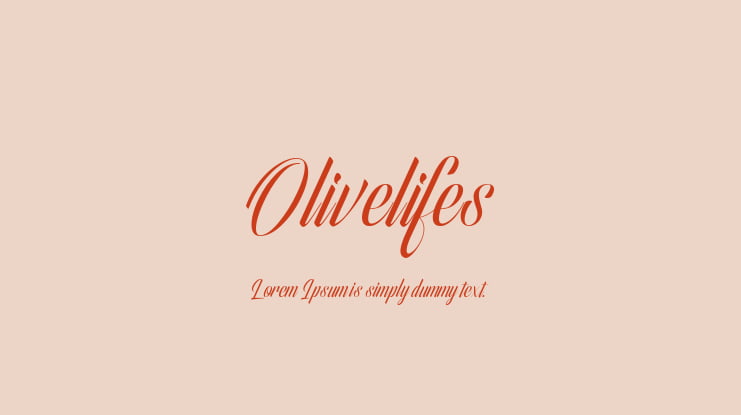 Olivelifes Font