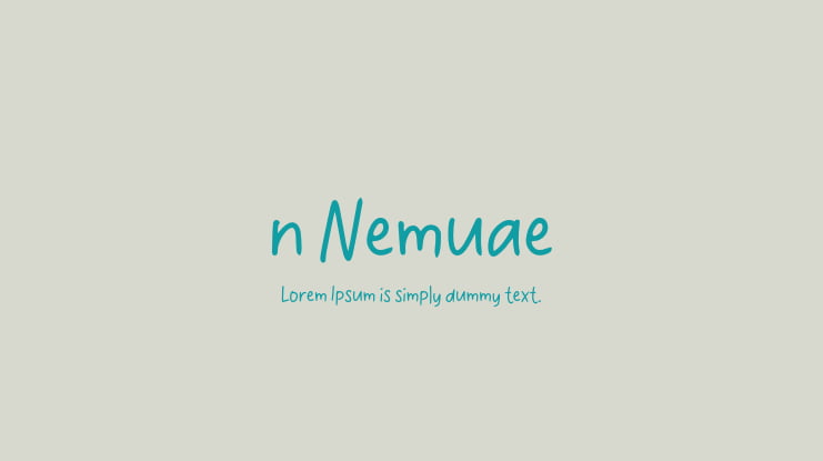 n Nemuae Font