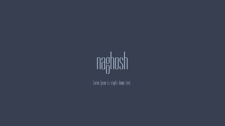 naghosh Font Family