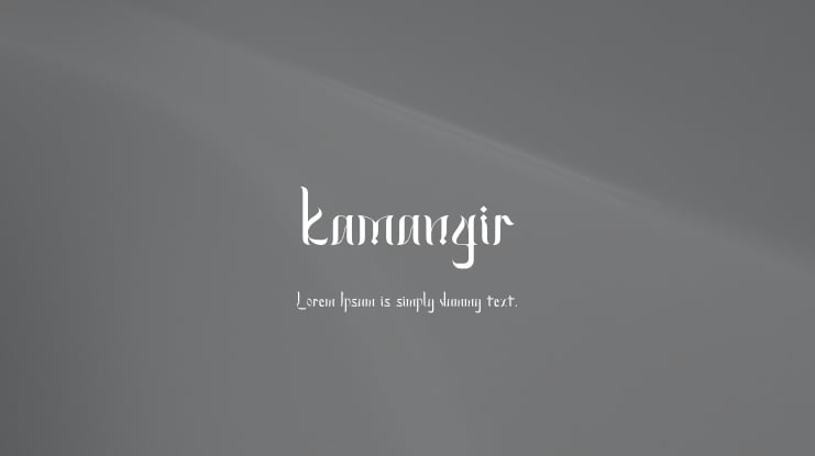 kamangir Font Family