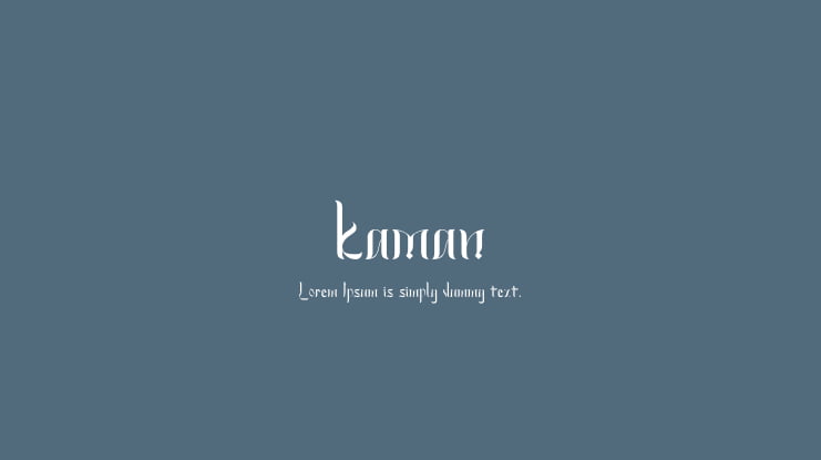 kaman Font Family