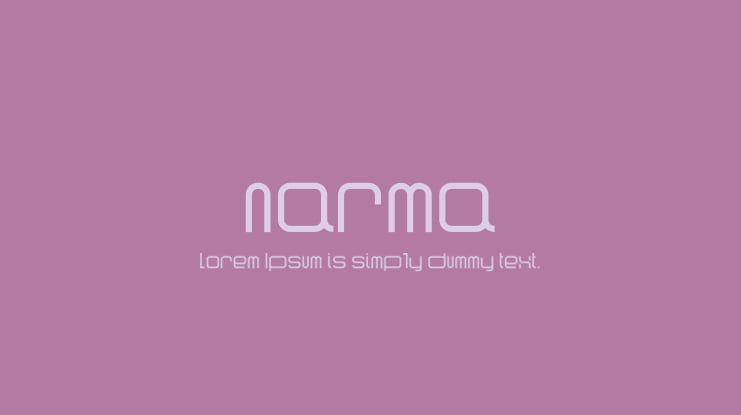 narma Font Family