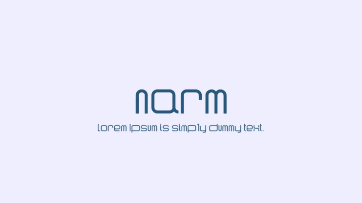 narm Font Family