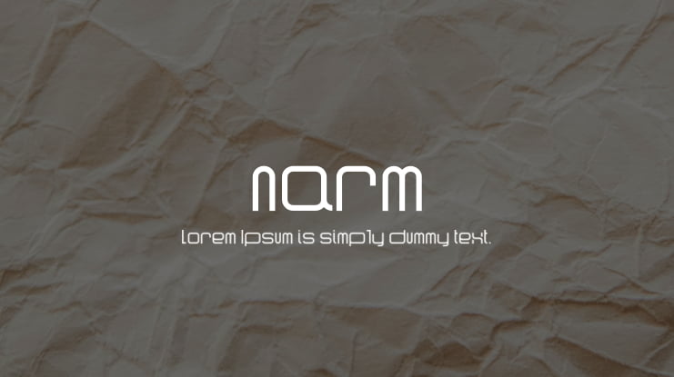 narm Font Family