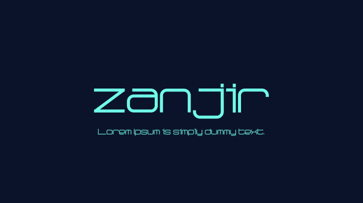 zanjir Font Family