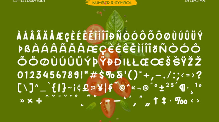 LITTLE FOODY DEMO Font