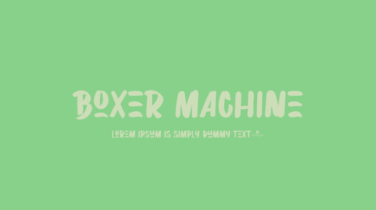 Boxer Machine Font