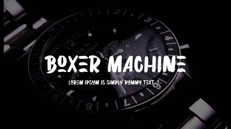 Boxer Machine Font