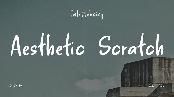 Aesthetic Scratch Font