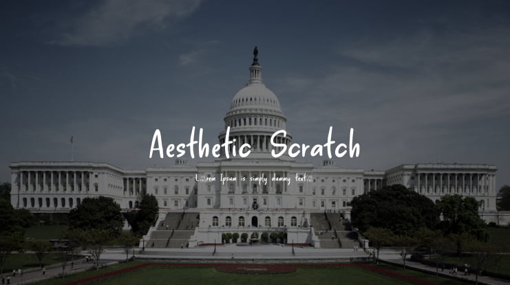 Aesthetic Scratch Font