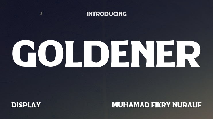 Goldener Font Family