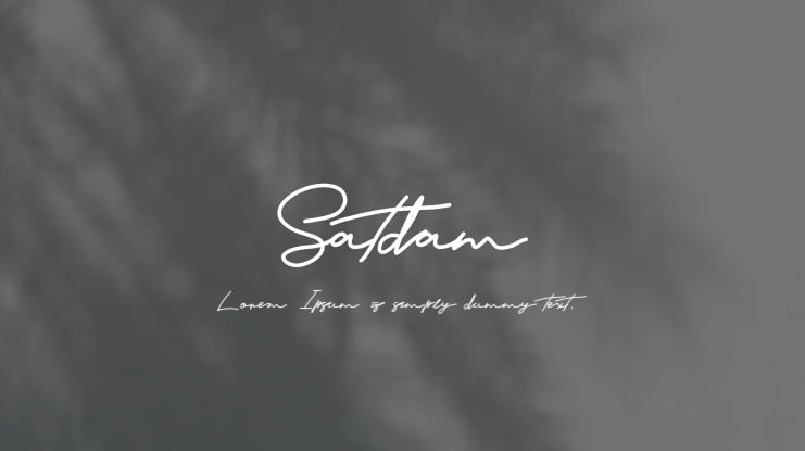 Satdam Font