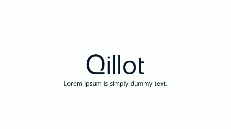 Qillot Font