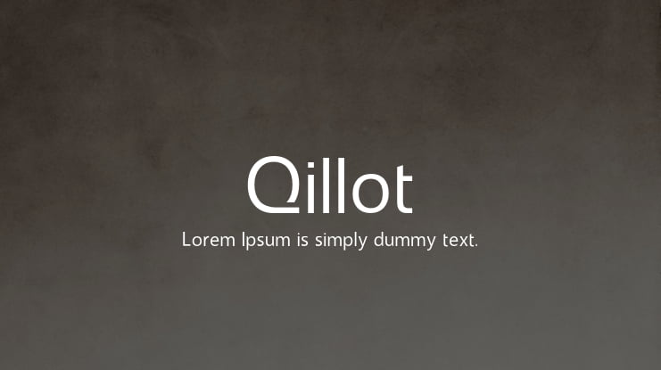 Qillot Font