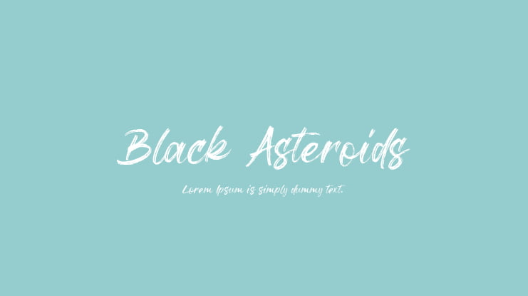 Black Asteroids Font : Download Free for Desktop & Webfont