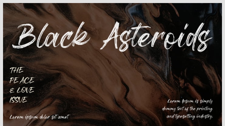 Black Asteroids Font