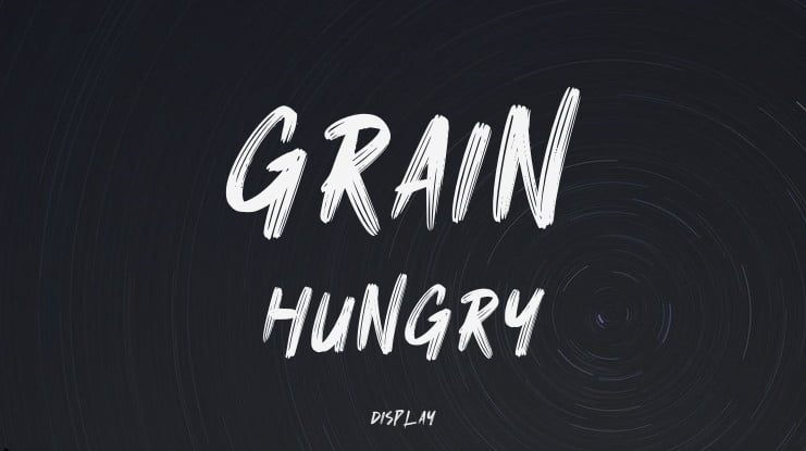 Grain Hungry Font