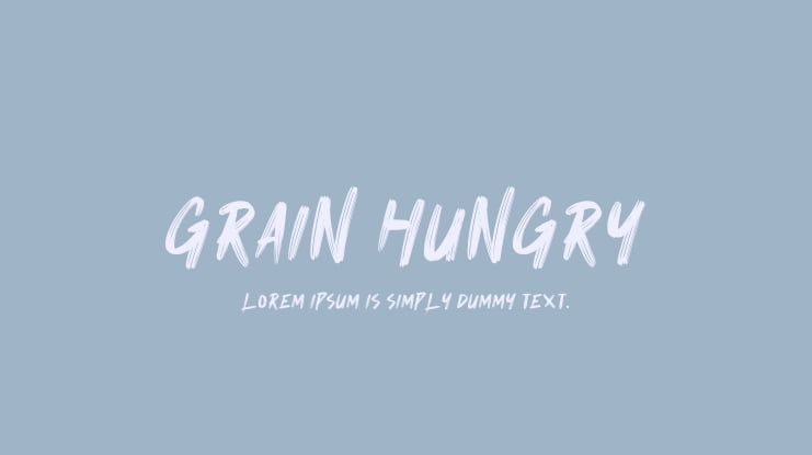 Grain Hungry Font